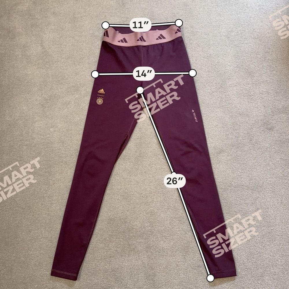 Adidas Maroon Yoga Pants - Germany National Team - Women's Small - Picture 5 of 9